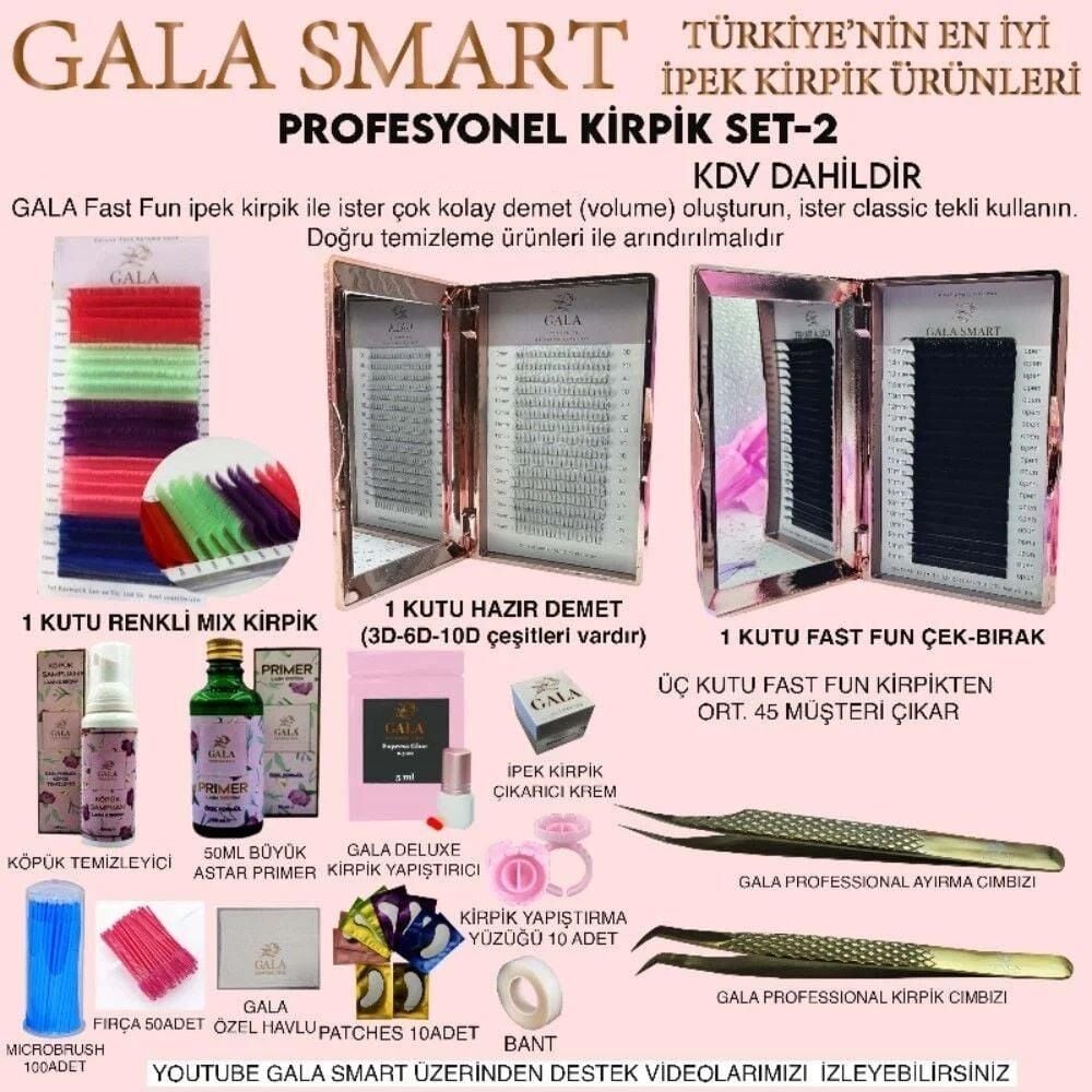 PROFESYONEL KİRPİK SET 2