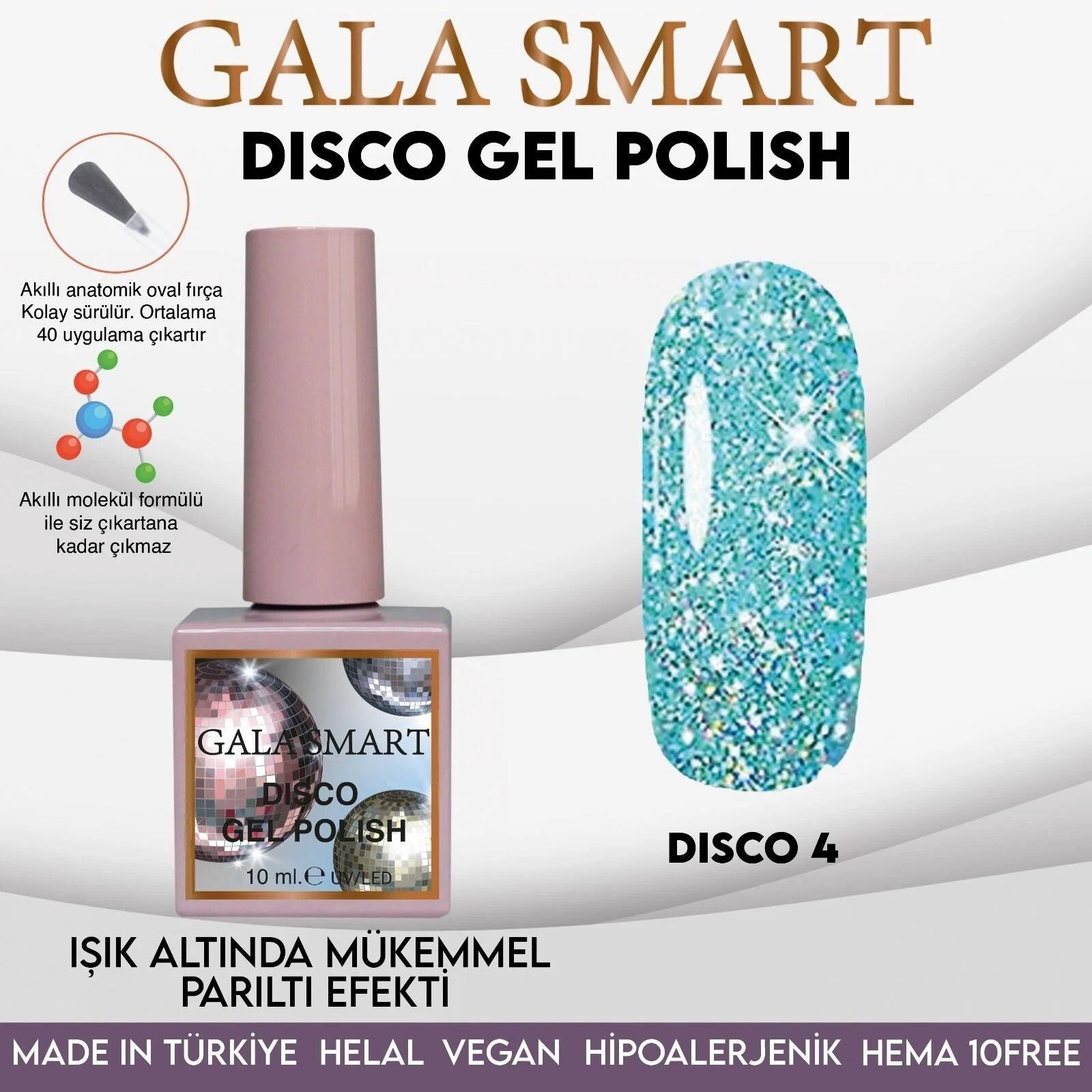 GALA SMART DİSCO KALICI OJE 10 ml NO:04