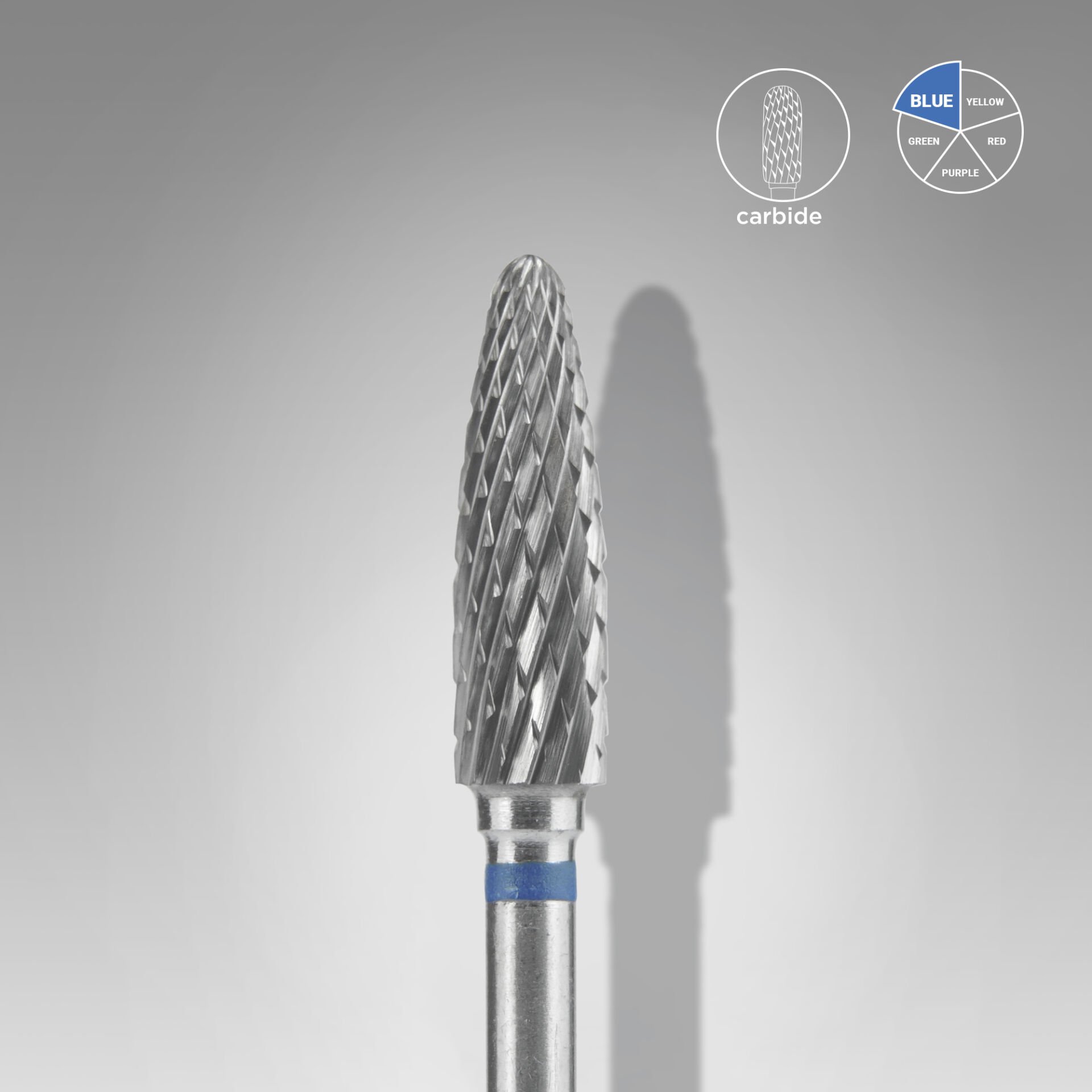 FT90B040/14 Sert Alaşım Mısır Freze EXPERT, Mavi, Çap 4 mm / Çalışma Kısmı 14 mm