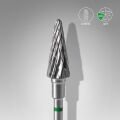 FT71G060/14 Sert Alaşım Koni Freze, Yeşil, Çap 6 mm / Çalışma Kısmı 14 mm
