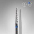 FT71B023/14 Sert Alaşım Koni Freze, Mavi, Çap 2,3 mm / Çalışma Kısmı 14 mm