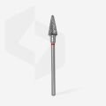 FT71R060/14 Sert Alaşım Koni Freze, Kırmızı, Çap 6 mm / Çalışma Kısmı 14 mm, Adet