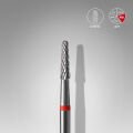 FT71R023/8 Sert Alaşım Koni Freze, Kırmızı, Çap 2,3 mm / Çalışma Kısmı 8 mm