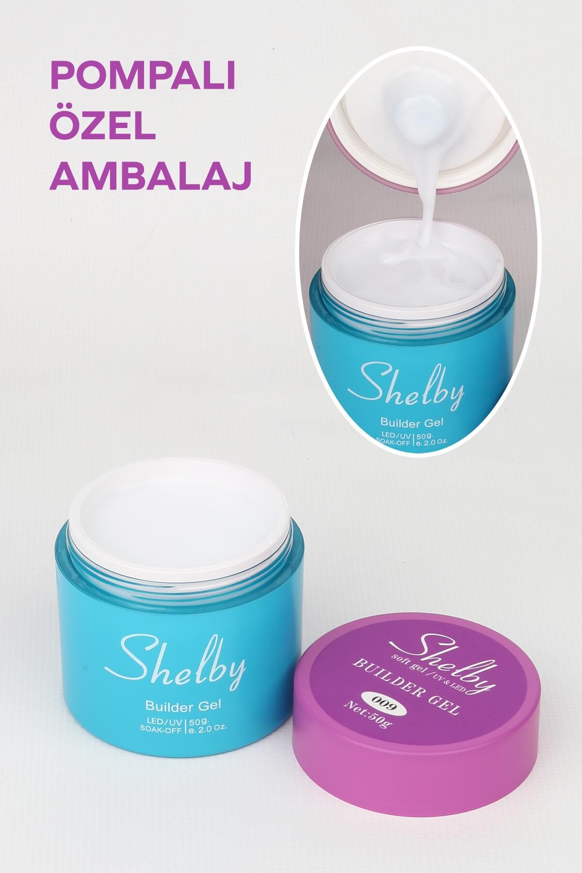 SHELBY 09 - 50 Gr .POMPALI SOFT SİMLİ BUILDER GEL
