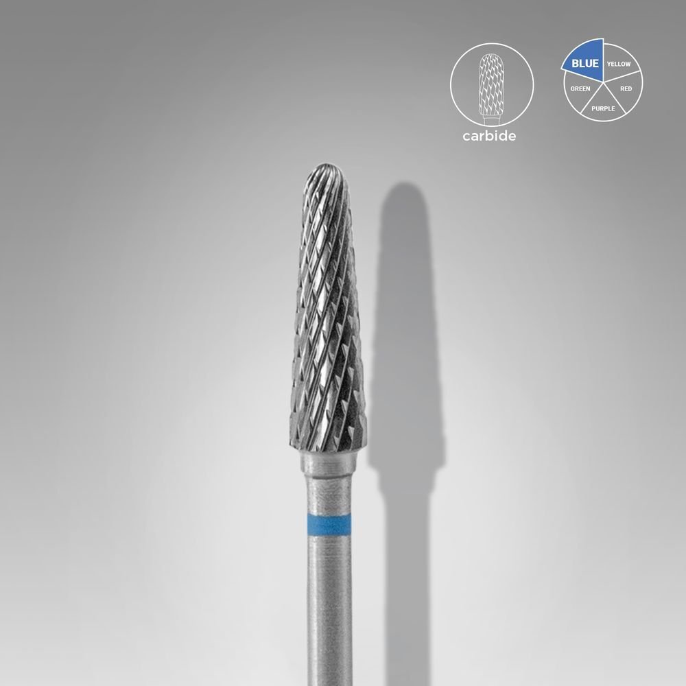 FT70B040/13 Sert Alaşım Kesik Koni Freze, Mavi, Çap 4 mm / Çalışma Kısmı 13 mm