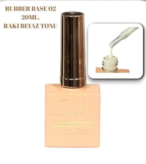 SHELBY RUBBER GEL BASE 20 ML.002 RAKI BEYAZI