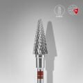FT73R060/14 EXPERT solaklar için sert alaşım konik freze, kırmızı ,çap 6 mm / çalışma kısmı 14 mm