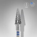 FT73B060/14 EXPERT solaklar için sert alaşım konik freze , mavi,çap 6 mm / çalışma kısmı 14 mm