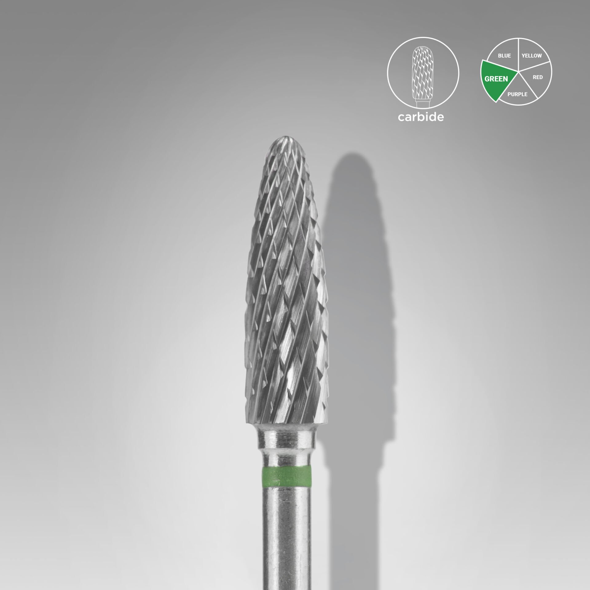 FT90G040/14 EXPERT sert alaşım, mısır freze, yeşil çap 4 mm / çalışma kısmı 14 mm