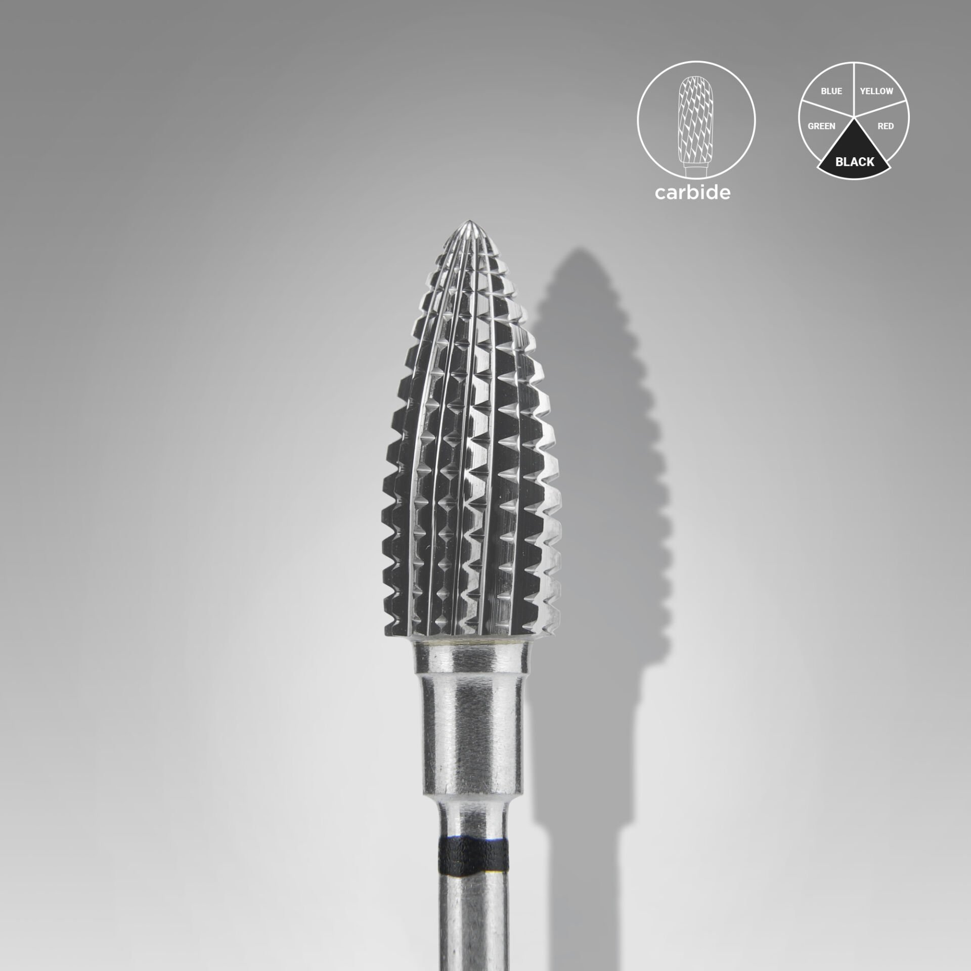 FT110H060/14 EXPERT sert alaşım kozalak freze,siyah hard, çap 6 mm / çalışma kısmı 14 mm