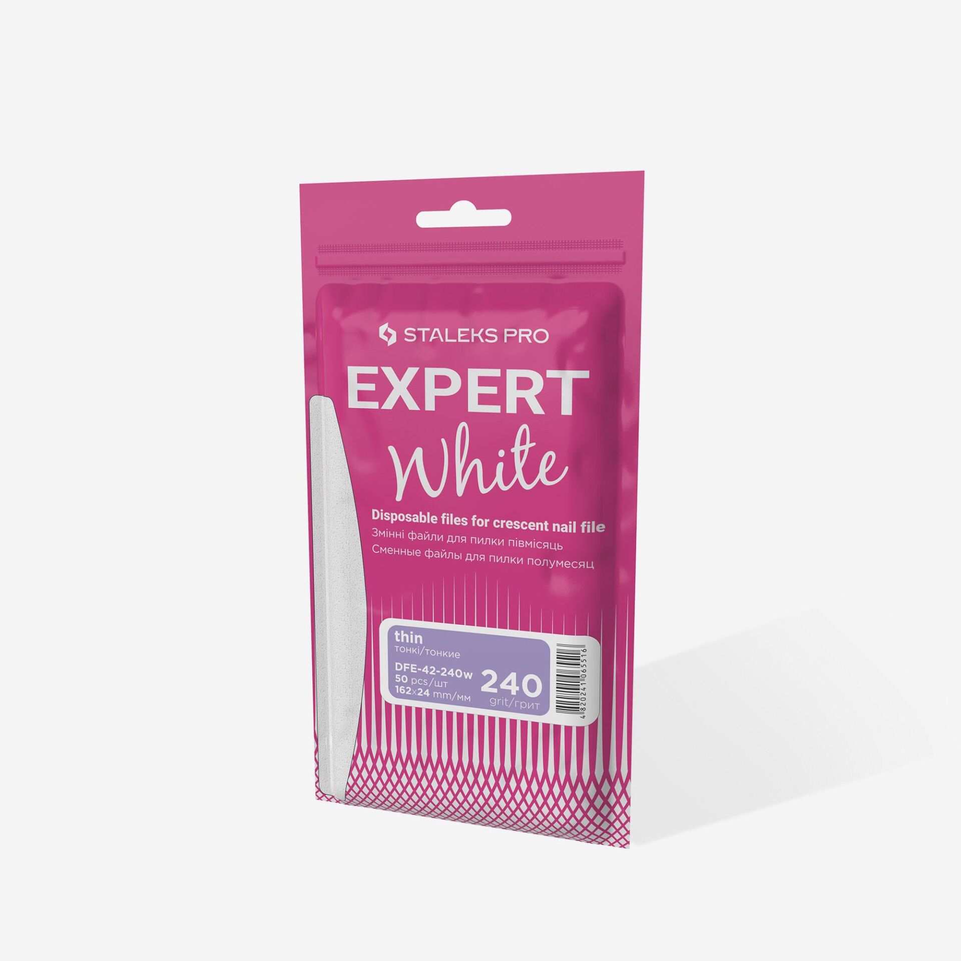 DFE-42-240W EXPERT 42 YARIM AY TÖRPÜ İÇİN YEDEK BEYAZ TÖRPÜLER, 240 GRİT (50 ADET)