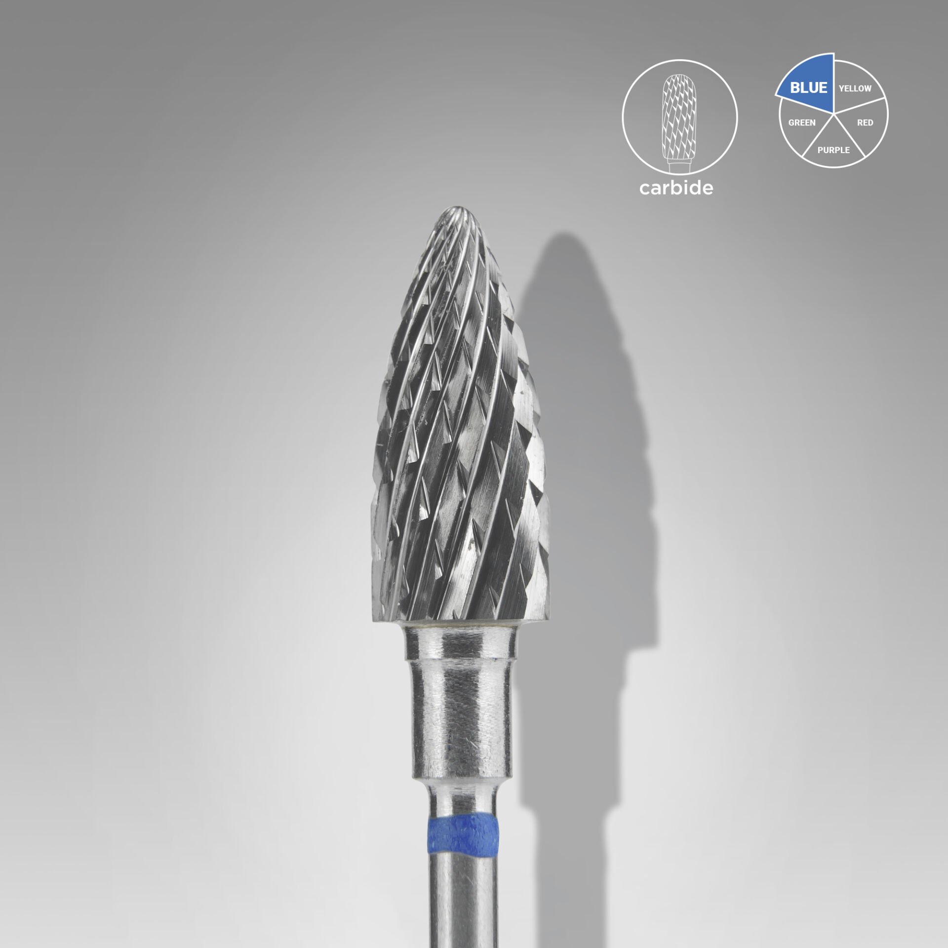 FT110B060/14 EXPERT sert alaşım kozalak freze,mavi, çap 6 mm / çalışma kısmı 14 mm