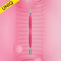 PQ-10/5 ''Gummy'' UNIQ 10 TYPE 5 Silikon Saplı Tırnak Eti İtici (Dar Yuvarlak İtici + Geniş Düz Bıçak)