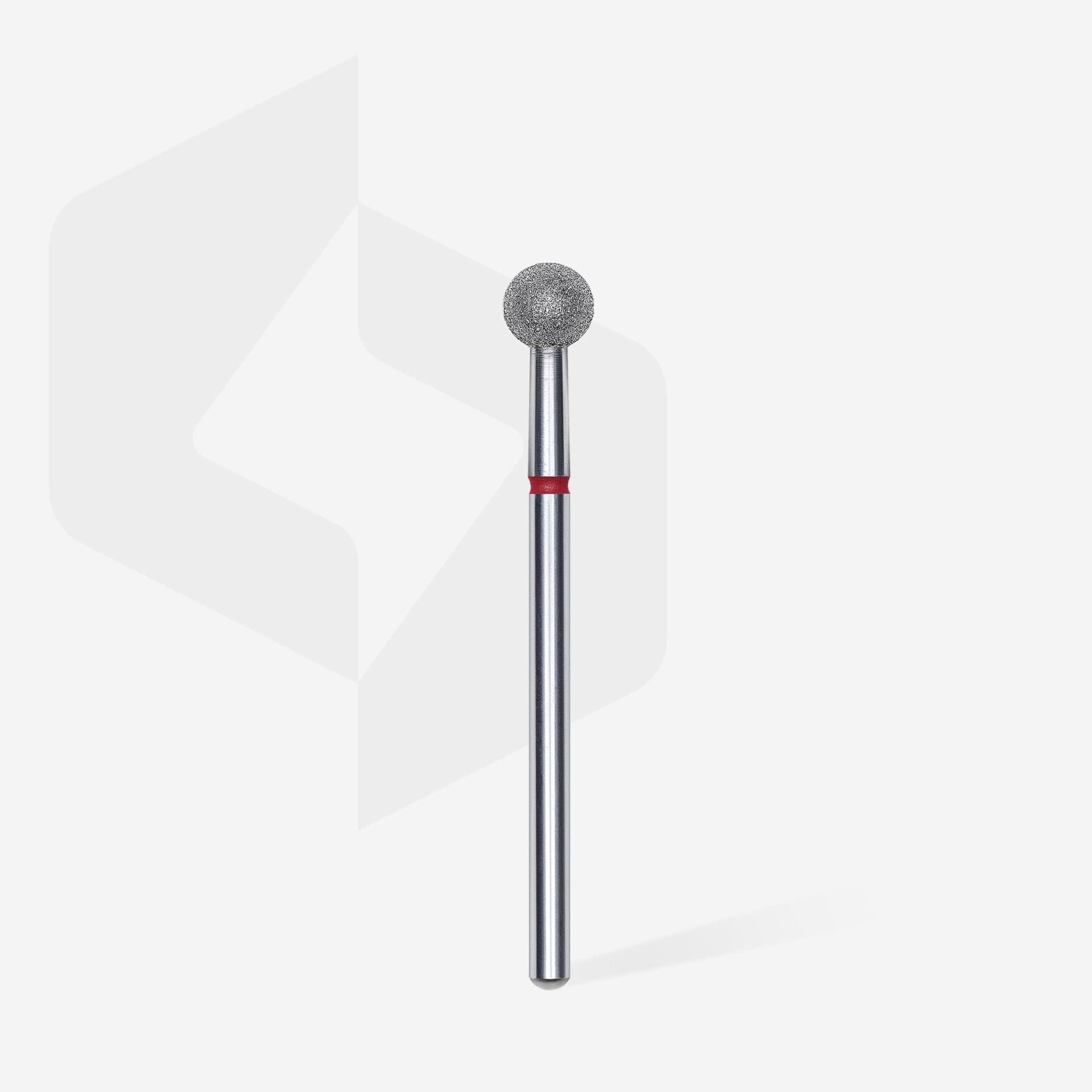 FA01R050 ELMAS KÜRE FREZE, KIRMIZI, ÇAP 5 MM