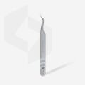TE-45/1 EXPERT 45 TYPE 1 Profesyonel Çentikli Kirpik Cımbızı (Eğik)