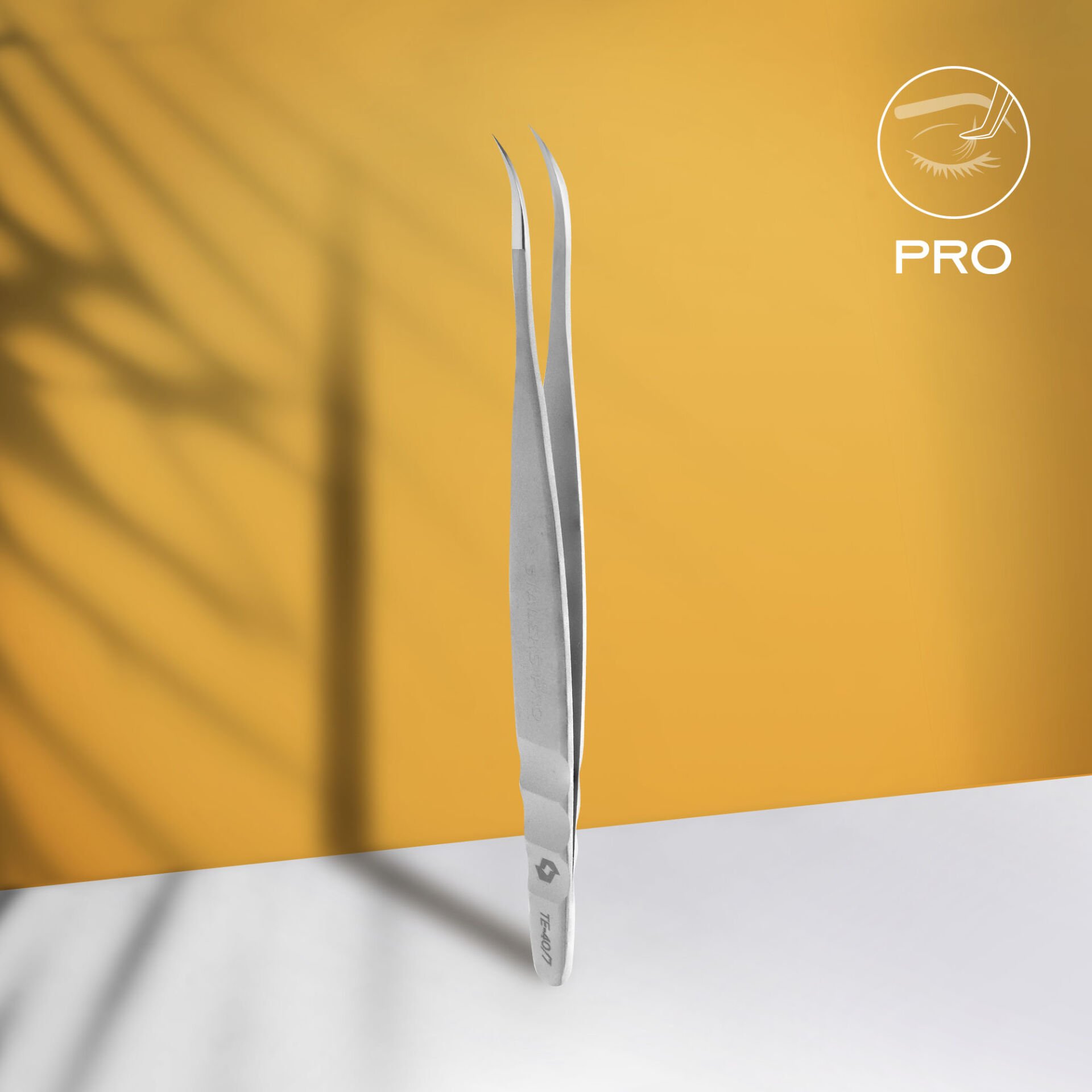 TE-40/7 EXPERT 40 TYPE 7 Profesyonel Kirpik Cımbızı (Eğik)