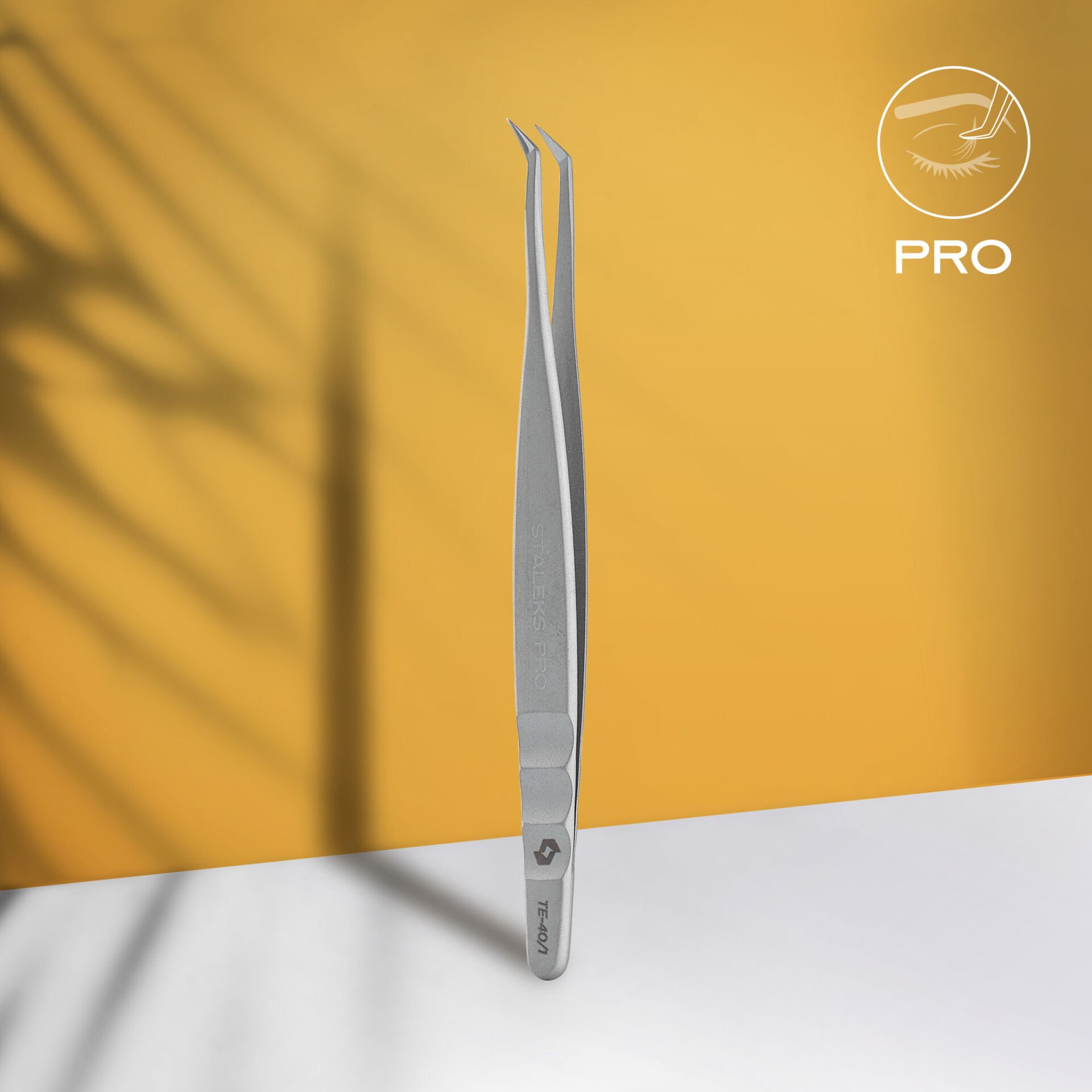TE-40/1 EXPERT 40 TYPE 1 Profesyonel Kirpik Cımbızı (L Şeklinde, 50')