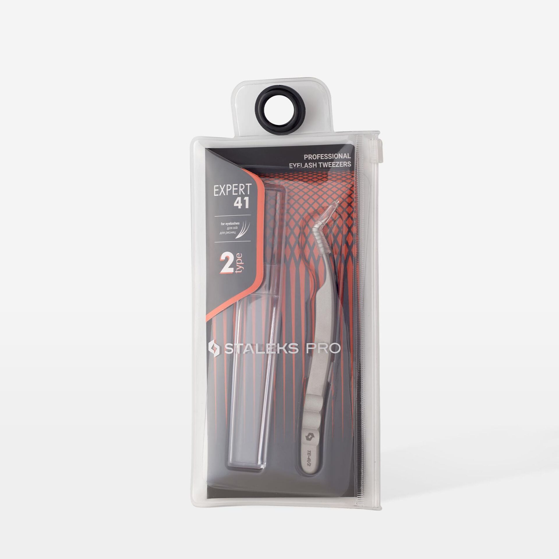TE-41/2 EXPERT 41 TYPE 2 Profesyonel Kirpik Cımbızı (L Şeklinde, 40')
