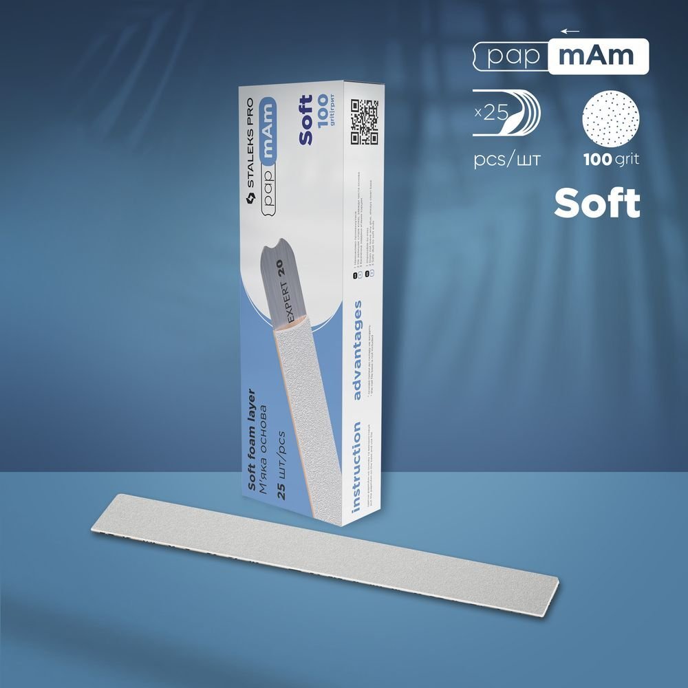 DFCE-20-100/25w EXPERT 20 Yedek PapmAm Beyaz Törpüler (Yumuşak Taban), 100 Grit (25 Adet)