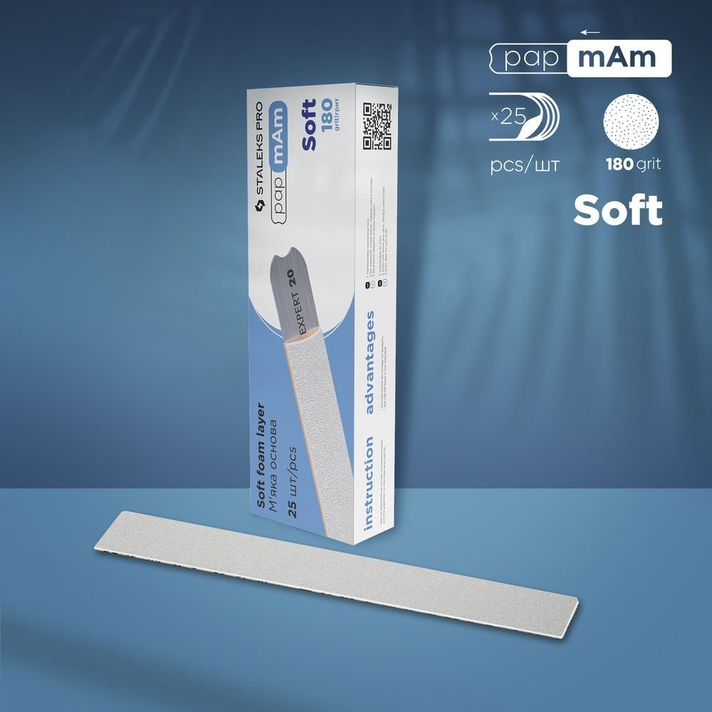 DFCE-20-180/25w EXPERT 20 Yedek PapmAm Beyaz Törpüler (Yumuşak Taban) 180 Grit (25 Adet)