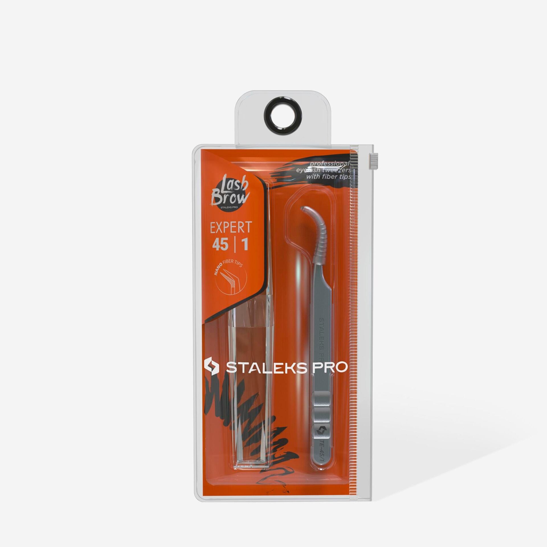 TE-45/1 EXPERT 45 TYPE 1 PROFESYONEL ÇENTİKLİ KİRPİK CIMBIZI (EĞİK)