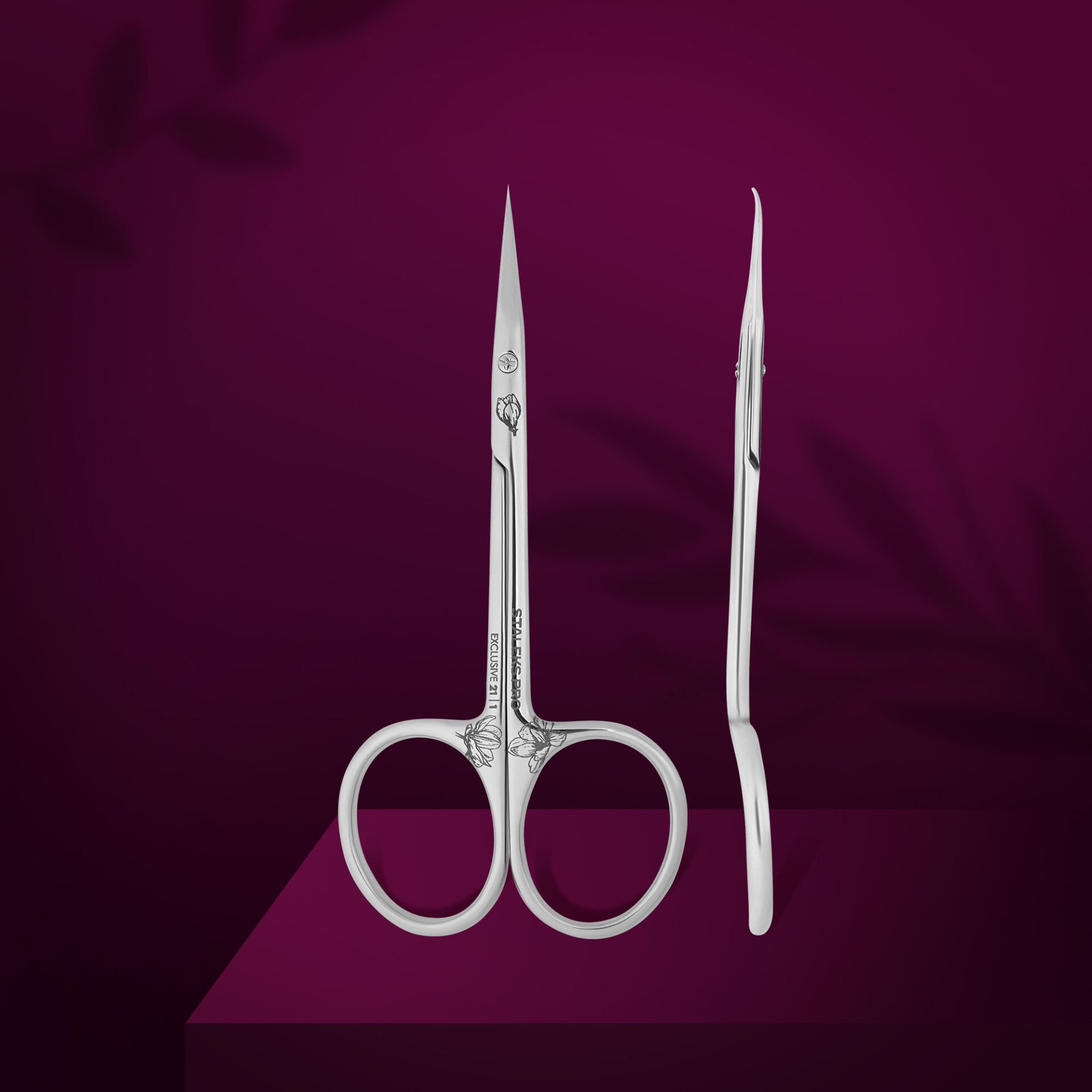 SX-21/1m EXCLUSIVE 21 TYPE 1 Profesyonel Kancalı Tırnak Eti Makası (Magnolia)